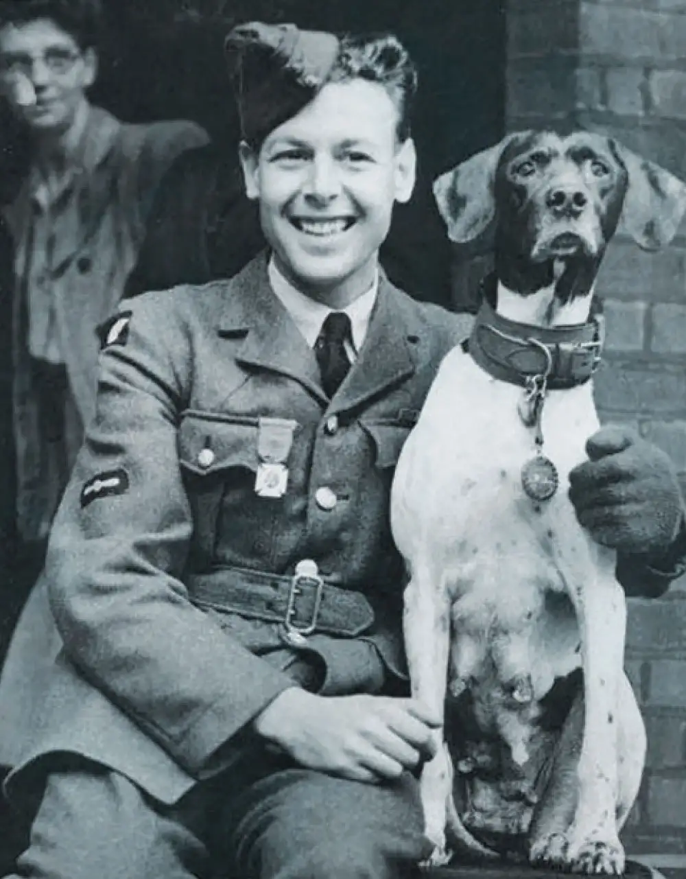 Judy pictured with Frank Williams in May 1946, after she was awarded the Dickin Medal